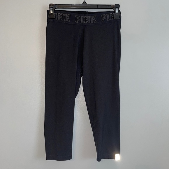Victoria's Secret PINK Black Ultimate Extreme Crop Legging Size XS - Picture 2 of 6